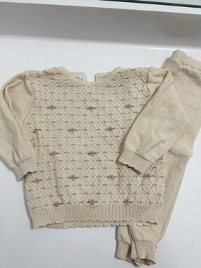 Feltman brothers floral knit set 3t